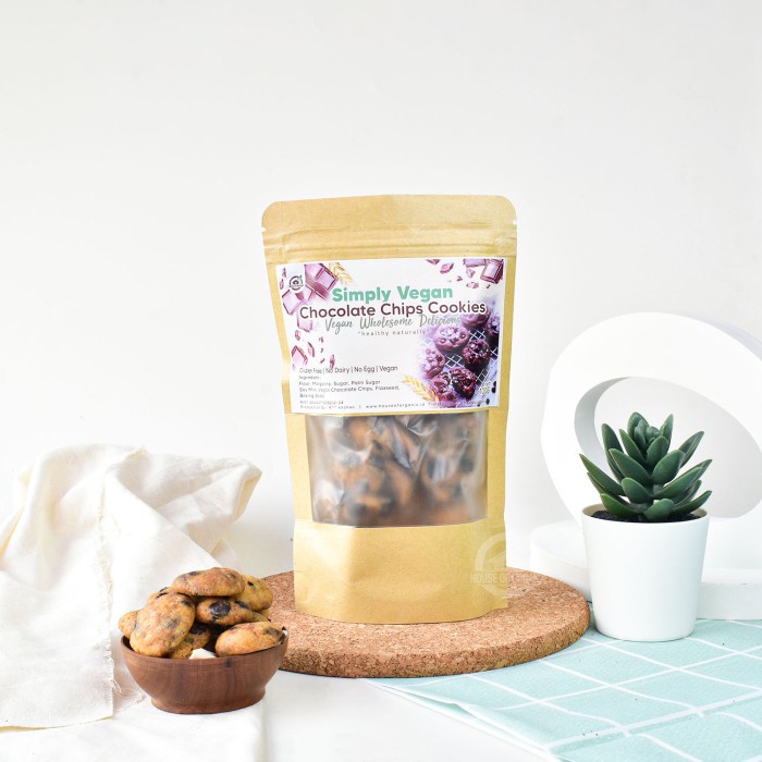 

T20R House Of Organix Simply Vegan Cookies 100 Gr - Chocolate Chips Ht501Gr