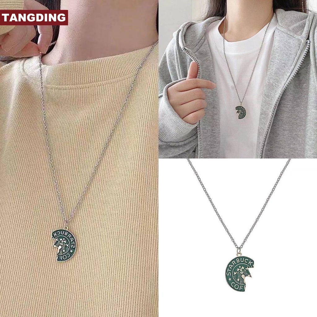 【COD Tangding】Couples Men Women Simple INS Student Female Niche Design Accessories Pendant Tide Necklace