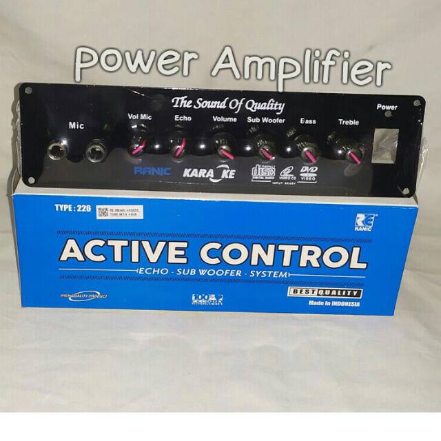 Kit Tone Control Speaker Aktif plus Panel Ranic type:226