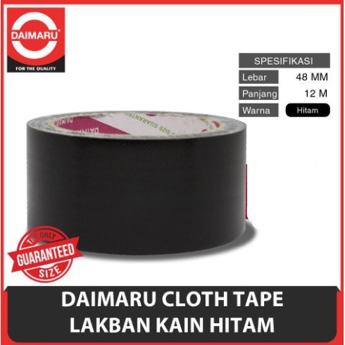 

Lakban Kain Daimaru Hitam 2 inch Cloth Tape 46mm