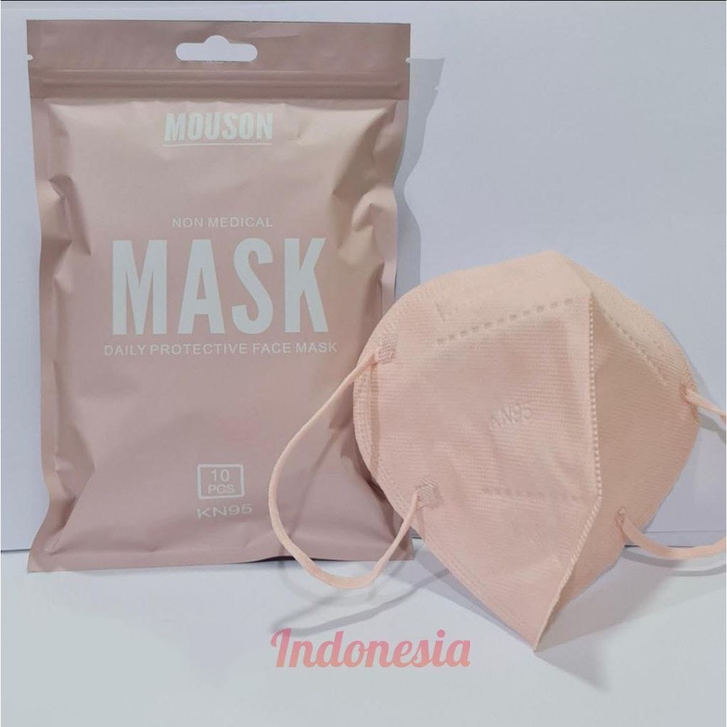 KN95 / MOUSON / NON MEDICAL / DAILY PROTECTION FACE MASK / PINK NUDE / COFFEE