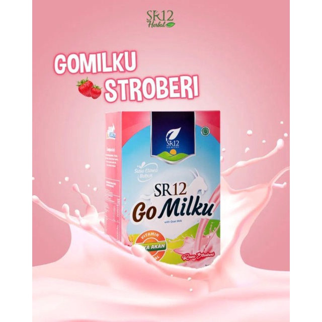 

Go Milku Stroberi SR12 / Susu Kambing Premium / Susu Kambing tidak bau amis
