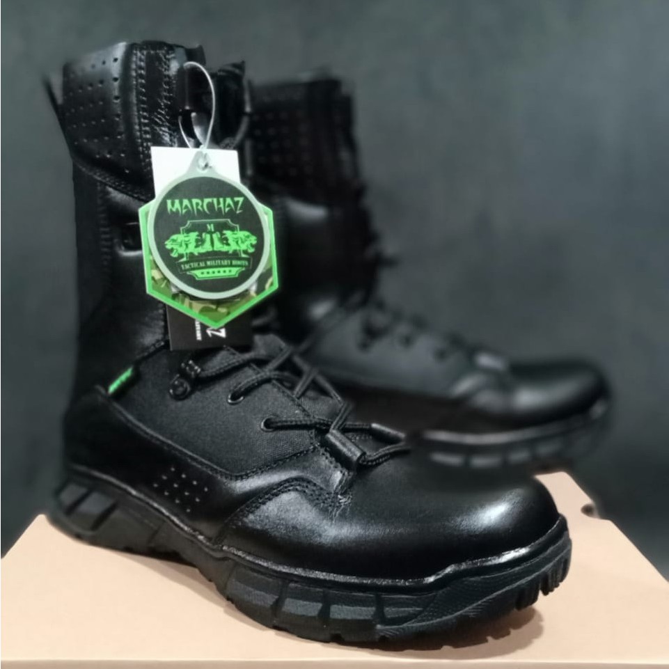 SEPATU PDL MARCHAZ KULIT SAPI ASLI SEPATU PDL TNI POLRI SECURITY SATPAM SEPATU BOOTS PRIA WANITA