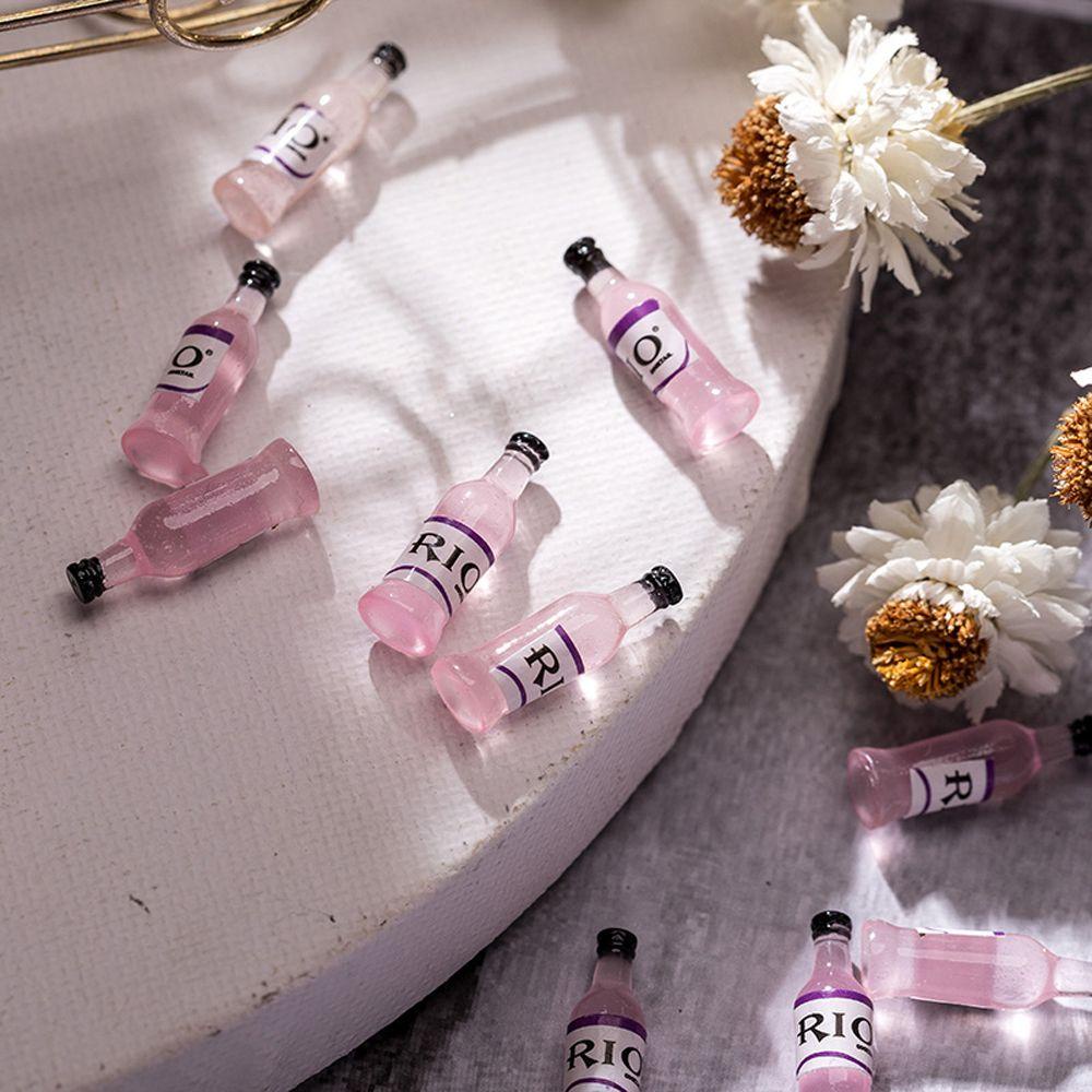 AUGUSTINA Dekorasi Botol Wine Agustina Nail Art Lucu Rio Botol Bir Perhiasan Alat Manicure Acrylic 3D Nail Art Decoration