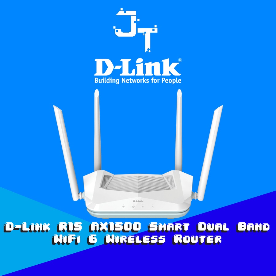 DLink R15 AX1500 Smart Dual Band Wireless Router