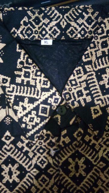 Setelan Batik Couple/batik Sarimbit/kebaya Batik Couple/kutubaru Batik Couple Murah Warna Hitam