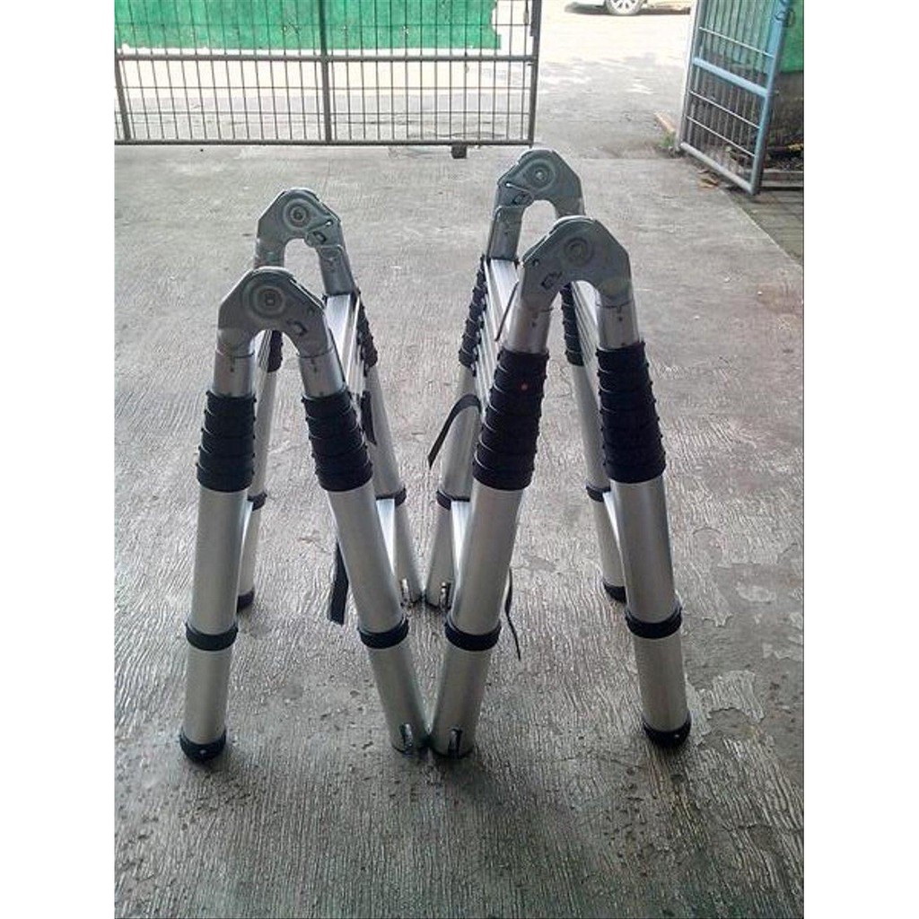 Tangga Aluminium Telescopic Multipurpose 5 Meter / Tangga Teleskopik Lipat / Tangga Alumunium Lipat