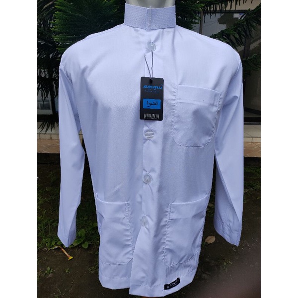 baju Koko haibah AMMU COLEXION ORIGINAL DEWASA WARNA HITAM DAN PUTIH
