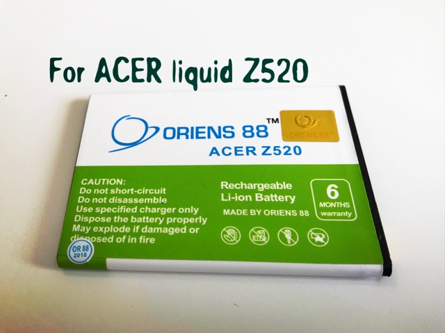 (P) Baterai batre battery ACER liquid Z520 double power oriens88