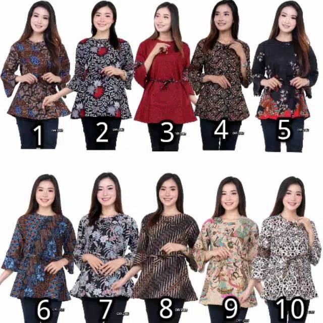 BLOUSE BATIK / BLOUSE KANTOR / ATASAN BATIK WANITA / BLOUSE MURAH / BAJU BATIK WANITA / BAJU BLOUSE