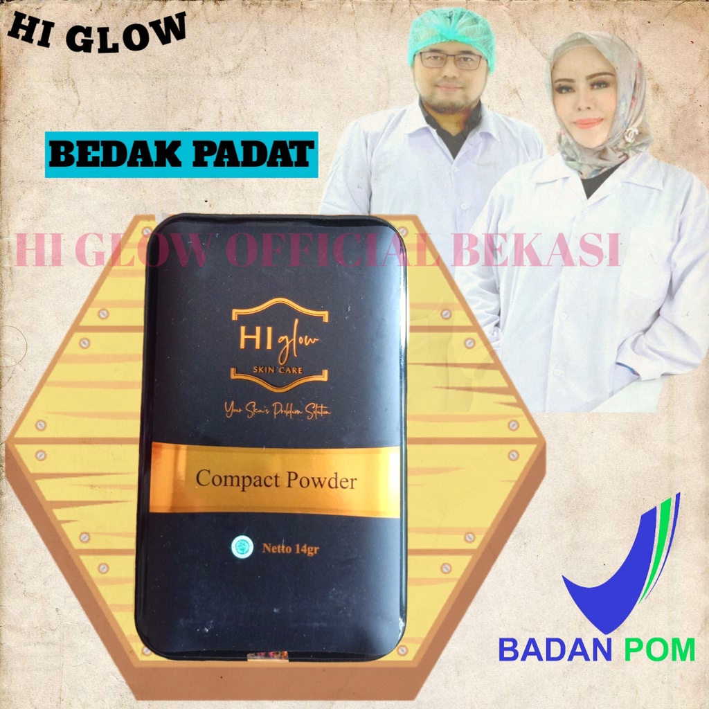 Bedak Padat - Bedak Pemutih Hi Glow Skin Care Original BPOM
