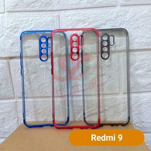 Shining Chrome Tpu Case Clear Silicone Case Xiaomi Redmi 9 9A 9C