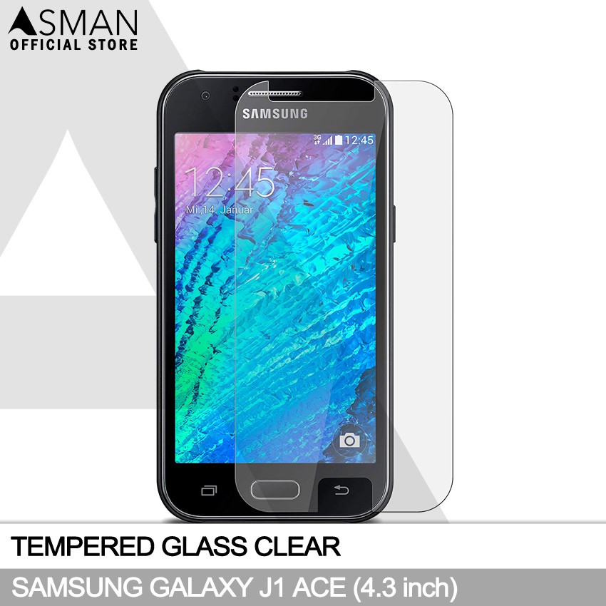 Tempered Glass Samsung Galaxy J1 Ace (4.3") | Anti Gores Pelindung Layar Kaca - Bening