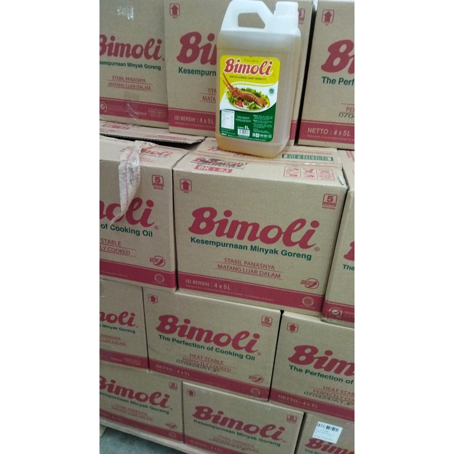 

minyak goreng bimoli kemasan jerigen 5 liter isi 4 jerigen/dus
