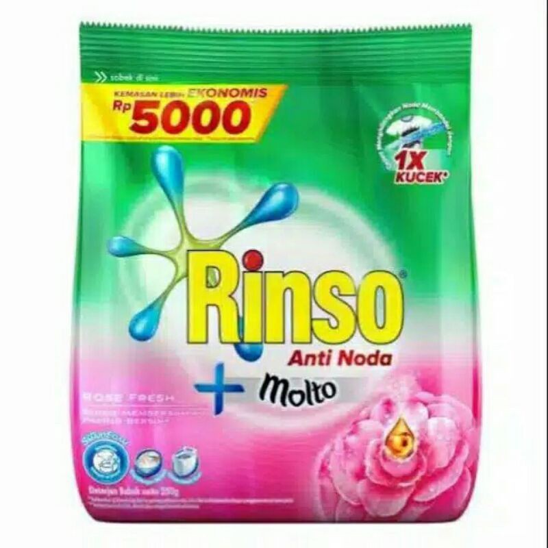 RINSO ANTI NODA + MOLTO BUBUK 195GR