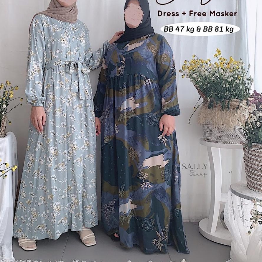 New - Olive Dress Multifungsi Rayon premium Edisi Rayon Twill ..