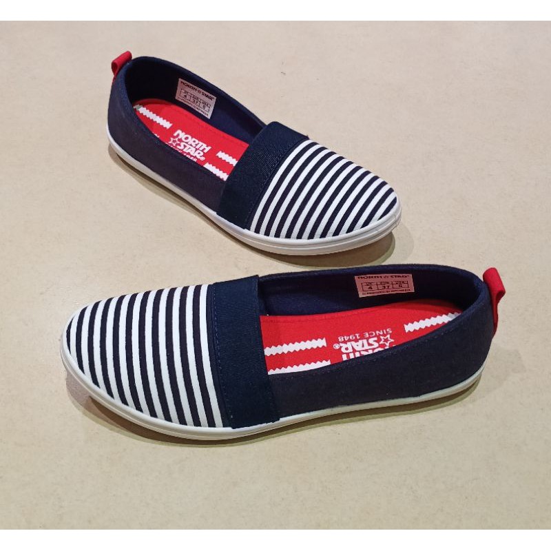North Star Sepatu Slip On Wanita Malika Blue- 5899344