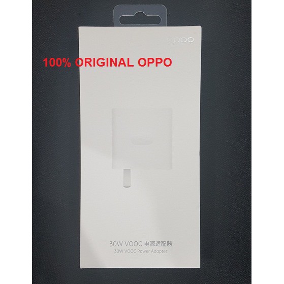 Travel adapter vooc OPPO Charger 30W VOOC Power Adapter Original Pack Box