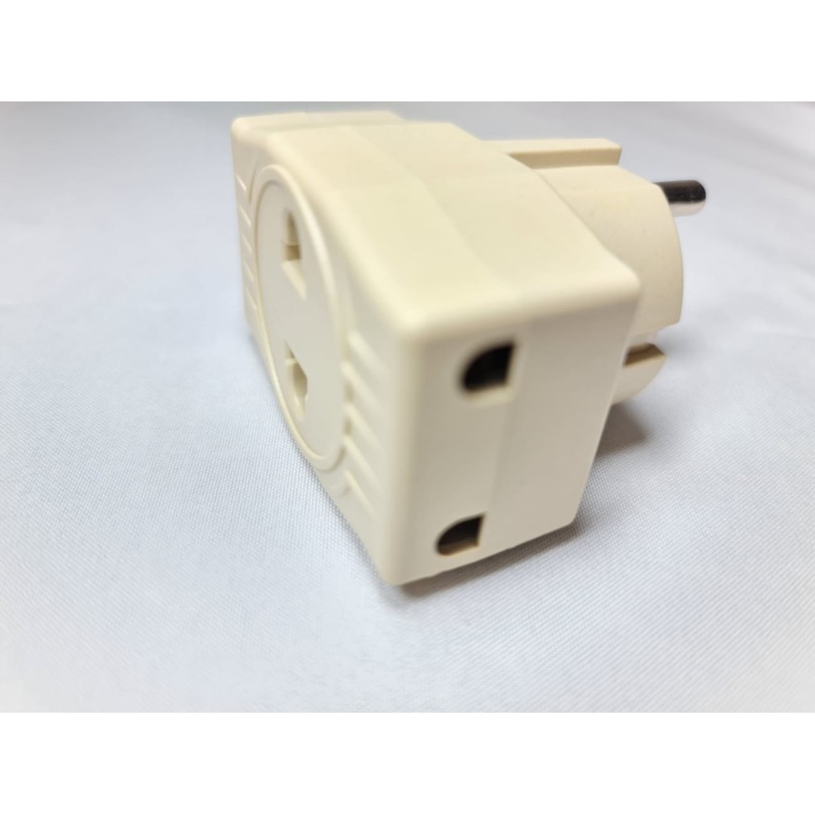 Steker T Multi Kuningan /T Multi Serbaguna /T Cabang 3 /paket 6 pcs -