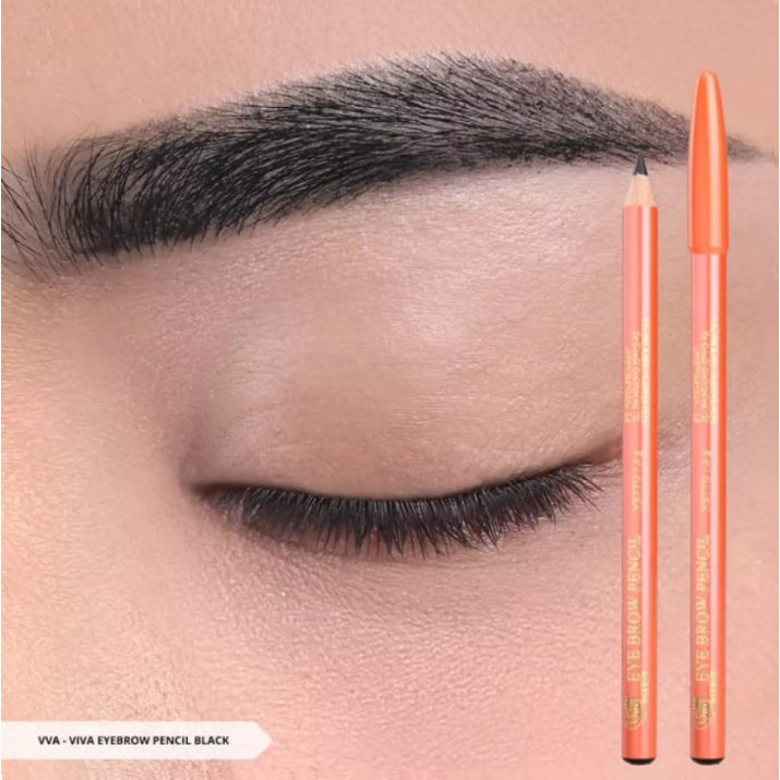 ✿ELYSABETHME✿ Viva pensil alis eyebrow pencil warna brown dan black original