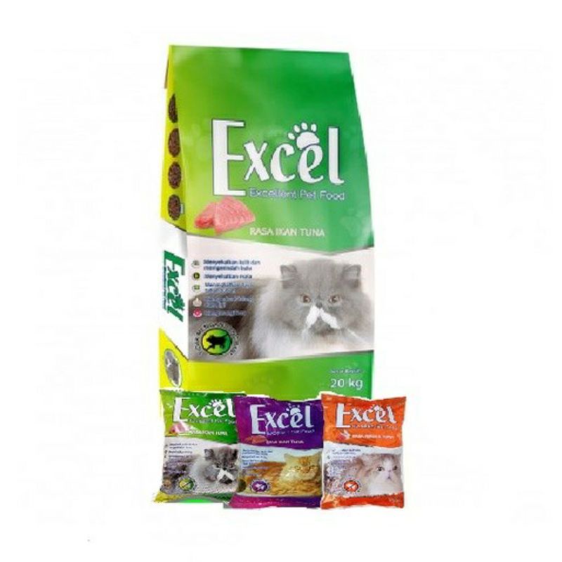 Excel makanan kucing 20 kg