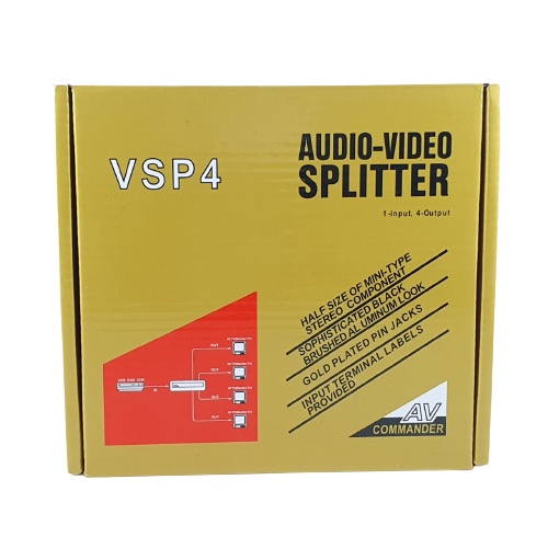 AV Splitter 4 Load USAT Audio Video Spliter VSP4 4 Port