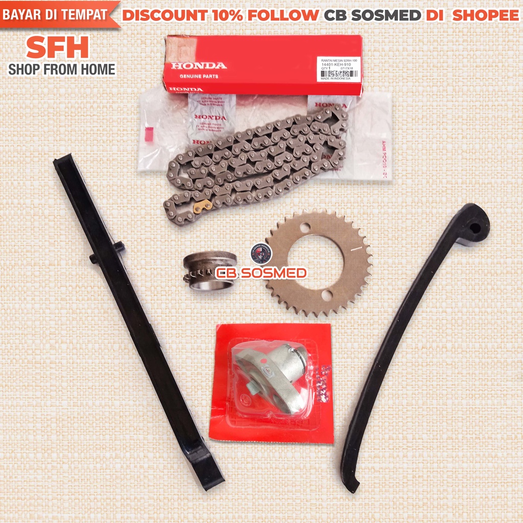 Karet Tensioner Megapro Primus Set Rantai Keteng MP Primus Gigi Sentrik Bawah Mega Pro Advance Gir T