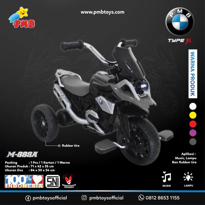 SEPEDA RODA TIGA MODEL MOTOR PMB M888A