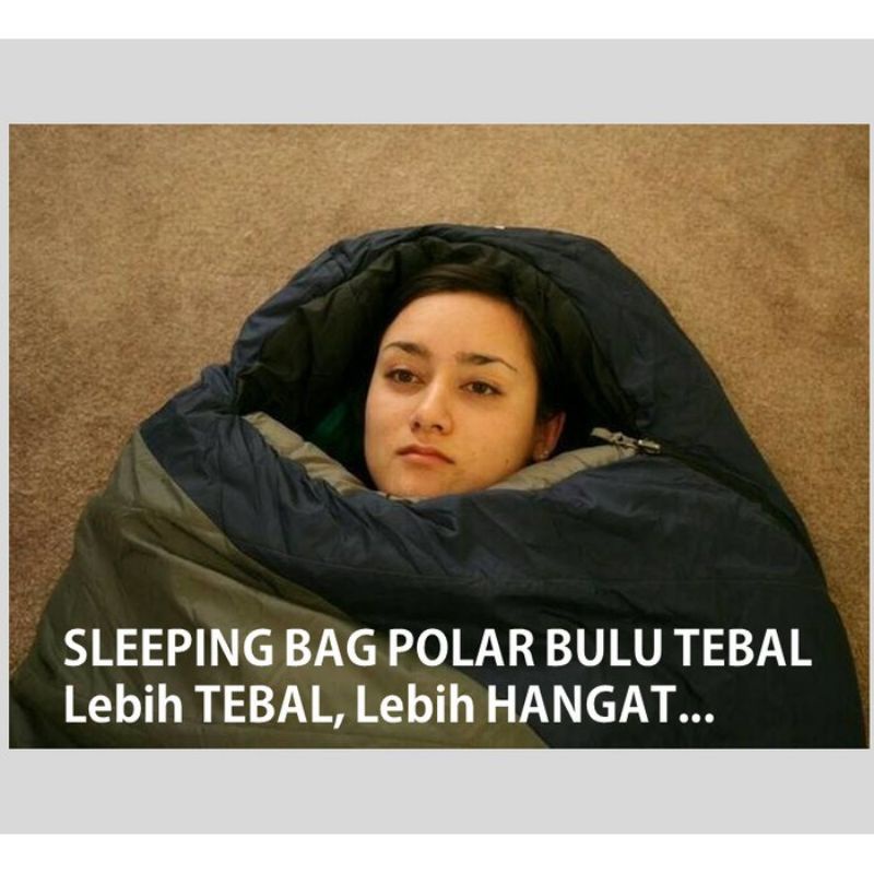 SLEEPING BAG SUMMIT SERIES UKURAN BESAR POLAR BULU TEBAL