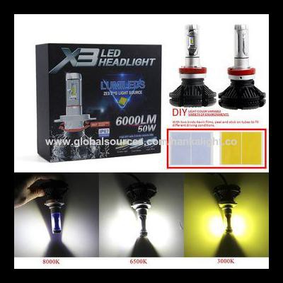 BEST SELLER Lampu Mobil Headlight LED H4 ZES LumiLED 50W 6000 Lumens 2PCS