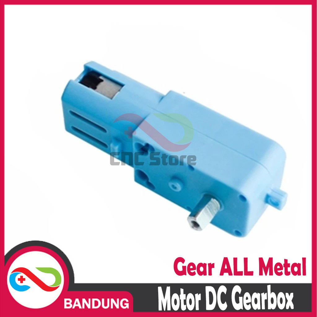 MOTOR DC GEARBOX METAL GEAR TT MOTOR SINGLE SHAFT ALL METAL