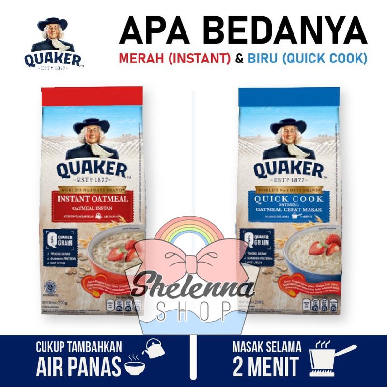Quaker Instant / Quick Cooking Oatmeal 200gr