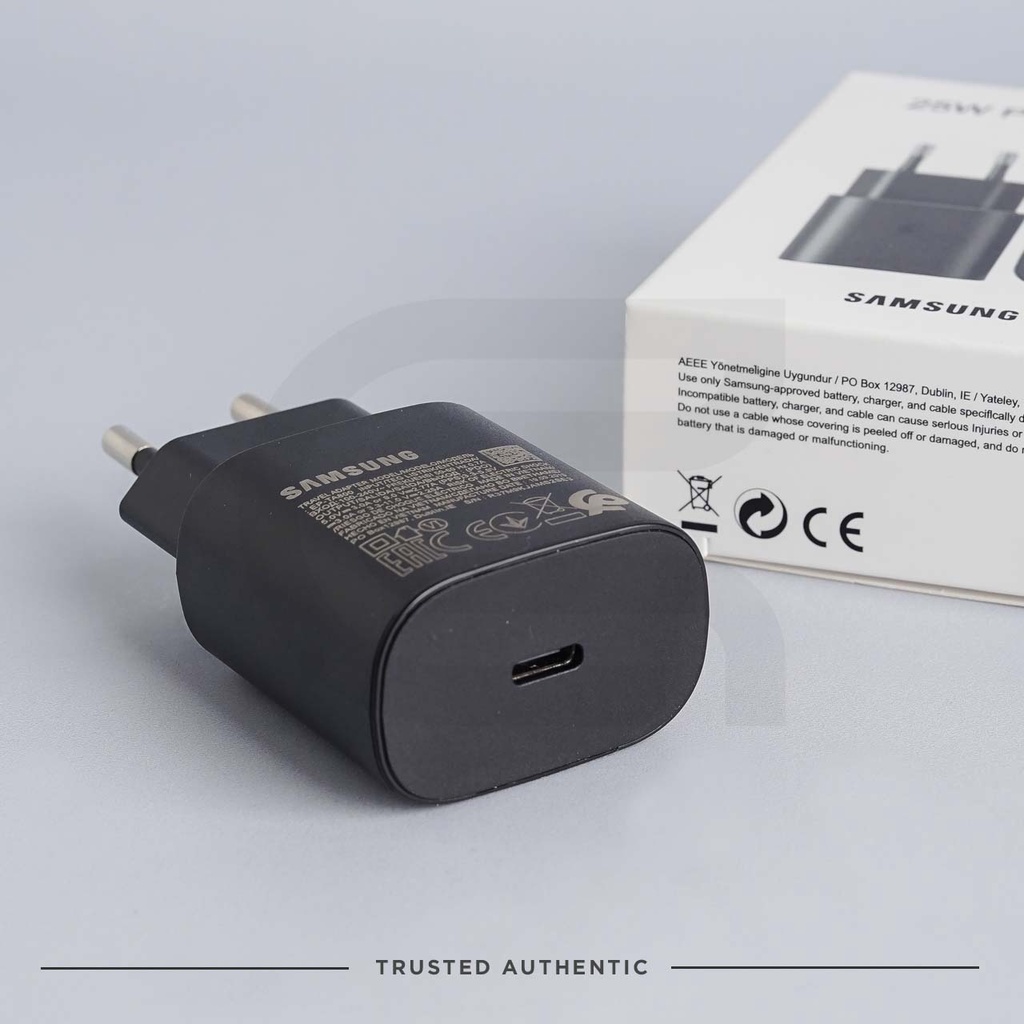 SAMSUNG USB C POWER ADAPTER 25 WATT HITAM ORIGINAL BERGARANSI