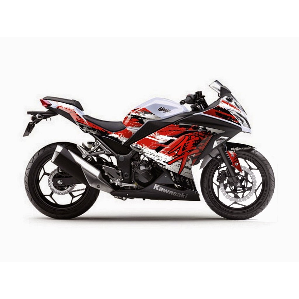 DECAL NINJA 250 FI HAYABUSA PUTIH
