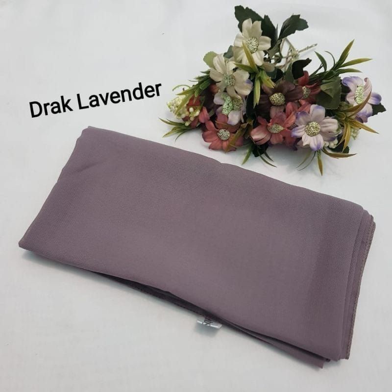 hijab BELLA SQUARE Pollycotton premium-Dark Lavender