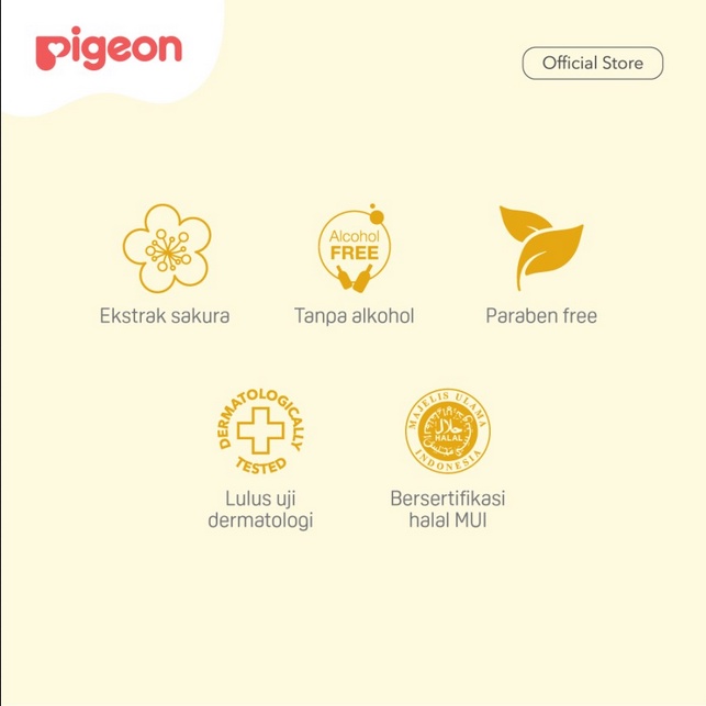 PERA656 PIGEON BABY WIPES TISSUE BASAH SAKURA ISI 50 TISSUE BASAH BAYI