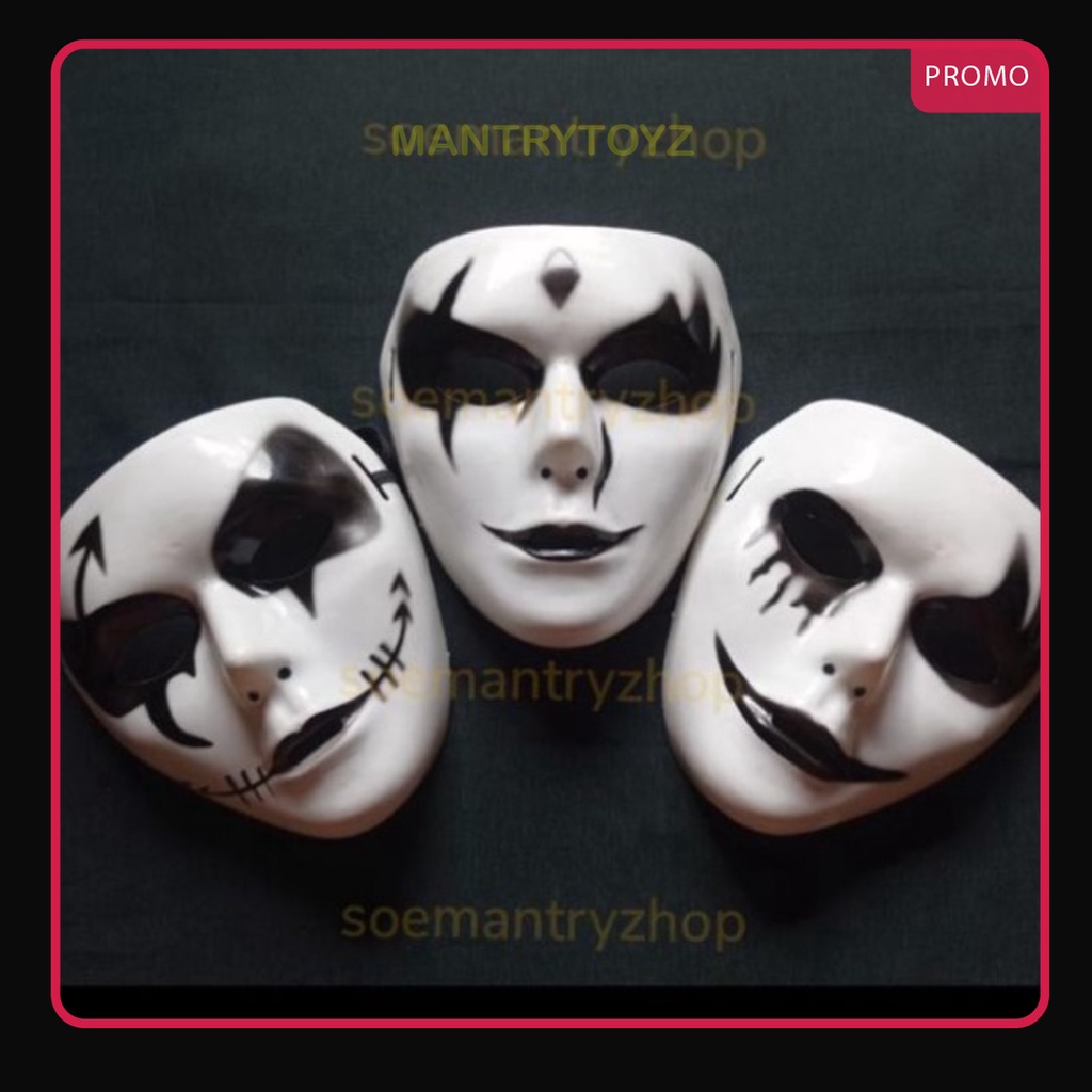 Topeng jabbawockeez Motif Urbex Urban Explorer Jabba joker Vendetta hallowen  konten prank mainan ff
