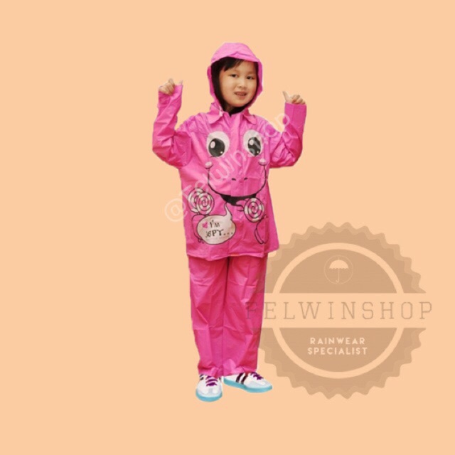 FELWINSHOP Jas hujan Setelan Anak Kido / Jas Hujan Anak Lucu