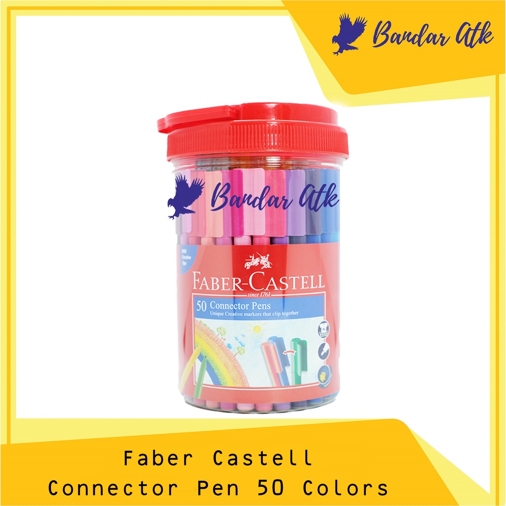 

Faber Castell Connector Pen 50 Colors Spidol Warna Atk Murah [1 DRUM]