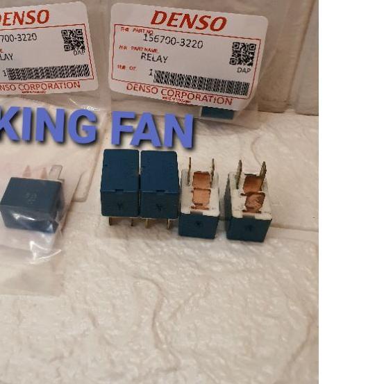 ۞ RELAY 12 VOLT KAKI 4 ASLI DENSO ☞