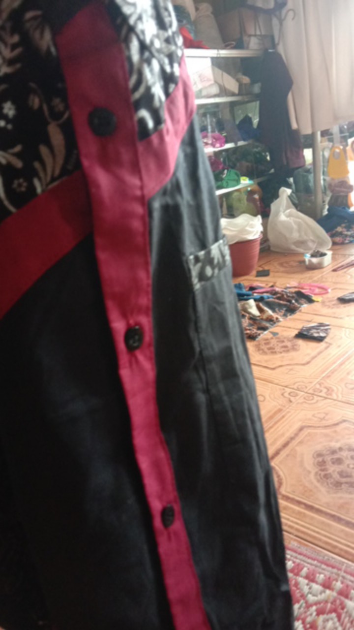 Maura/couple Kombinasi/sania Ruffle Batik Couple Pesta S.m.l.xl.xxl