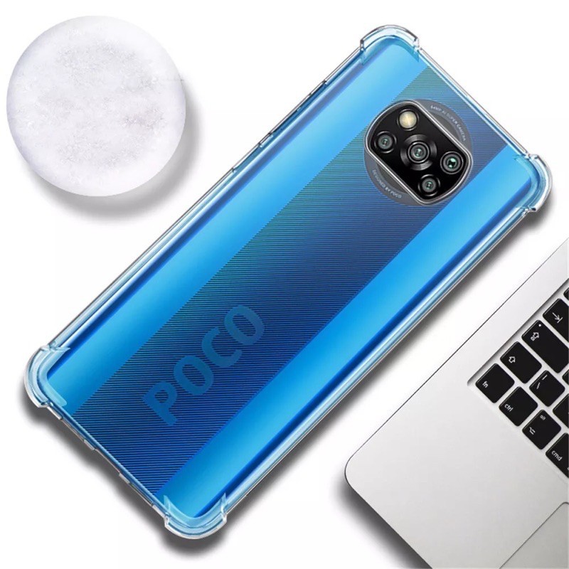 Anticrack POCO X3 case cover anti crack fuze acrylic