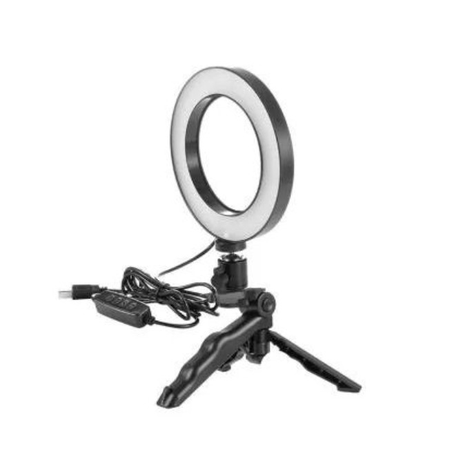 Lampu Halo Ring Light LED 3 Mode 8watt Diameter 16 cm Plus Tripod Mini