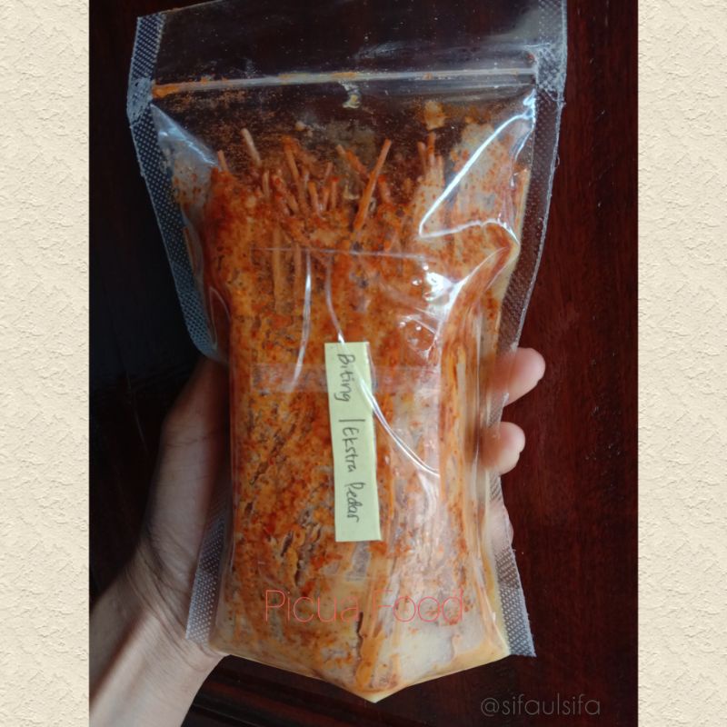 

Mie lidi (biting) kecil kemasan pouch 200gr