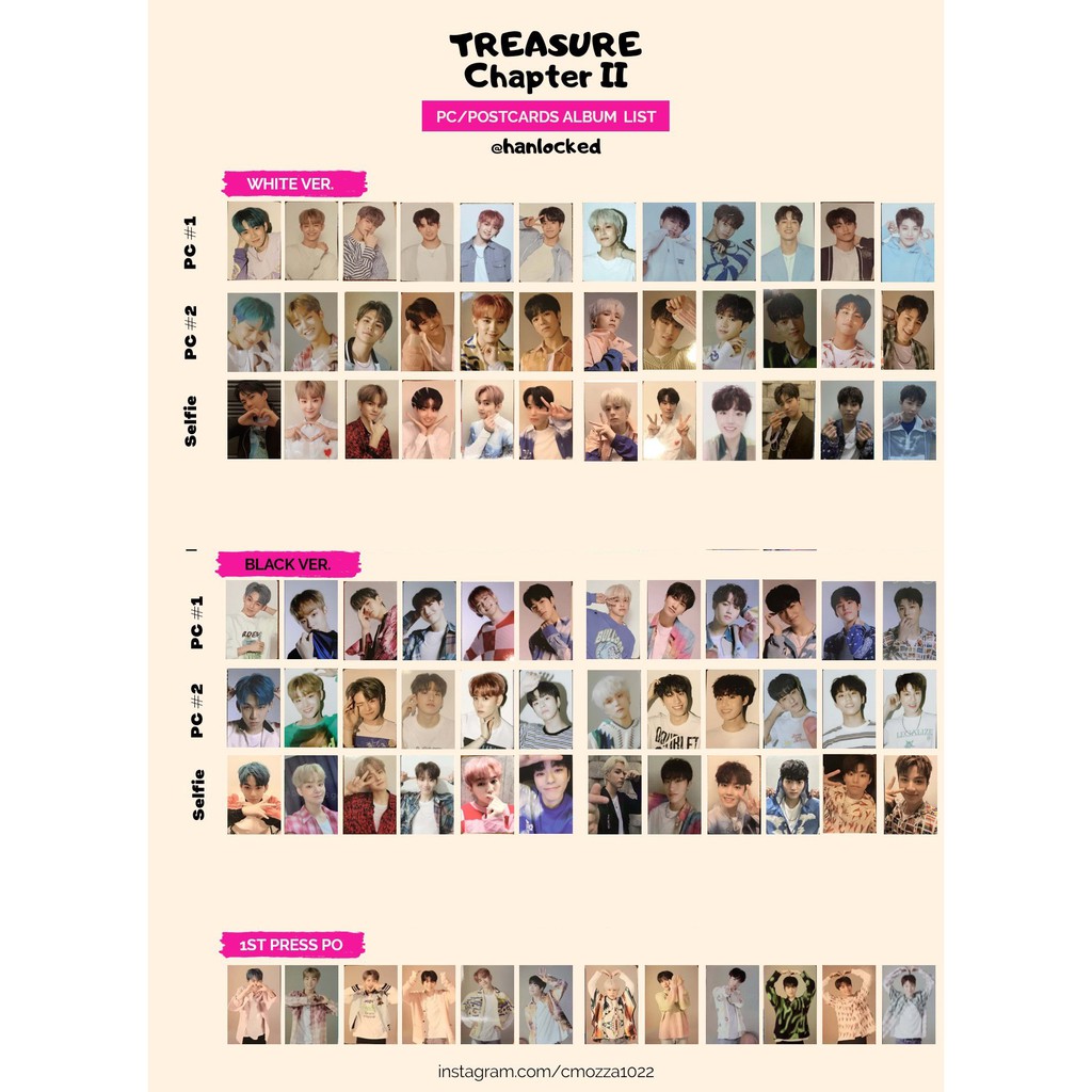 Treasure The First Step Chapter Two Photocard Kpop