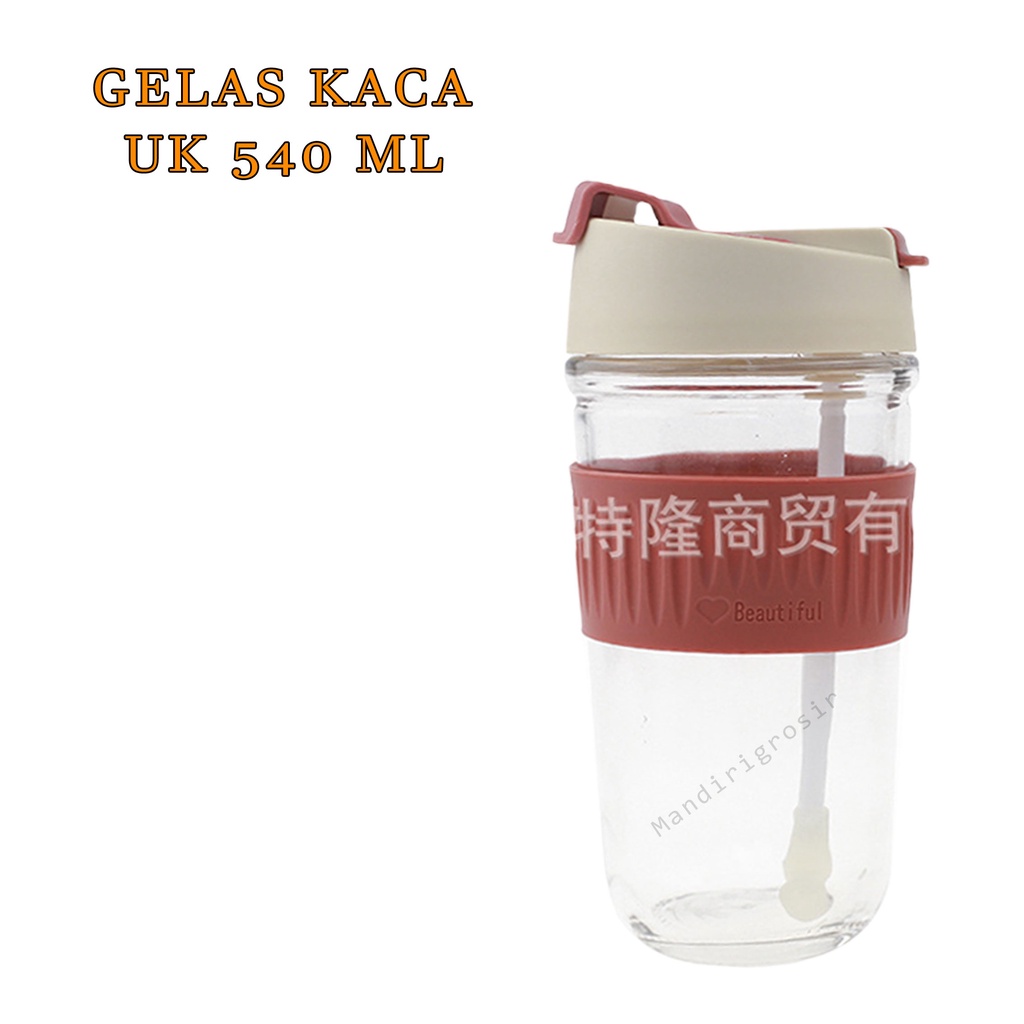 GELAS TUTUP KACA*GELAS KACA * 540 ML