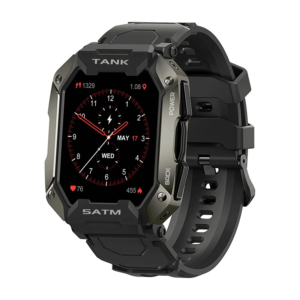 KOSPET TANK M1 Rugged Outdoor Smartwatch 5ATM IP69K Waterproof