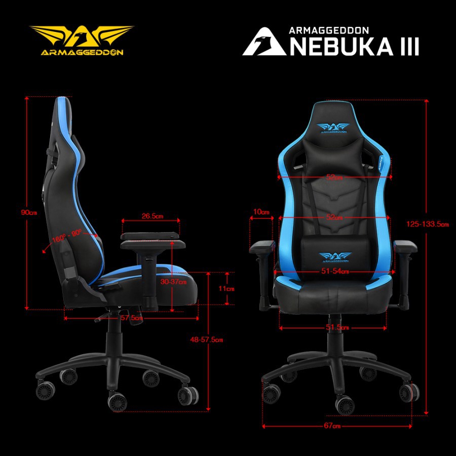 Armaggeddon Nebuka III Kursi Gaming Premium - Gaming Chair Nebuka 3