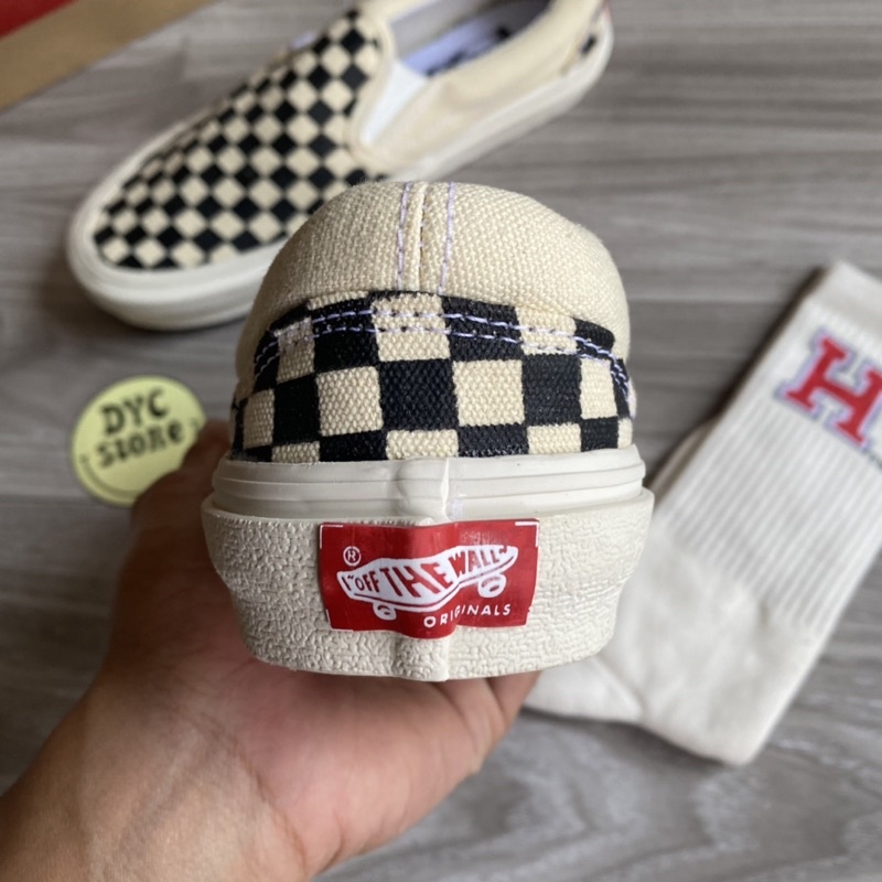 SEPATU VANS SLIP ON OG CHECKERBOARD PREMIUM HIGH QUALITY TERMURAH