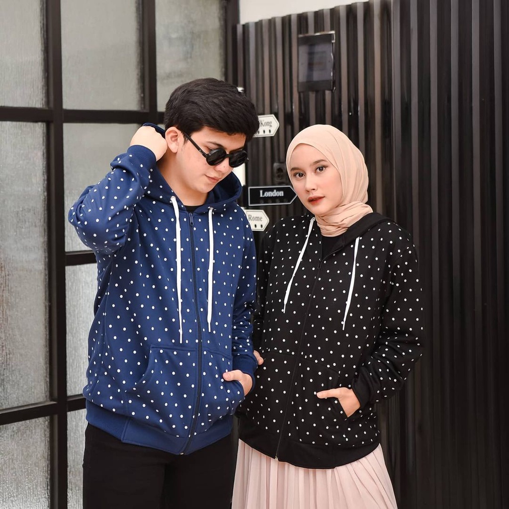 Jaket Full Print PullKadot II Jaket Zipeer Sweater Hoodie Full Print